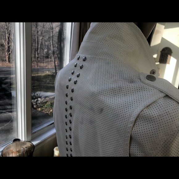 Vigors Perforated Faux Leather Jacket - Picture 4 of 7